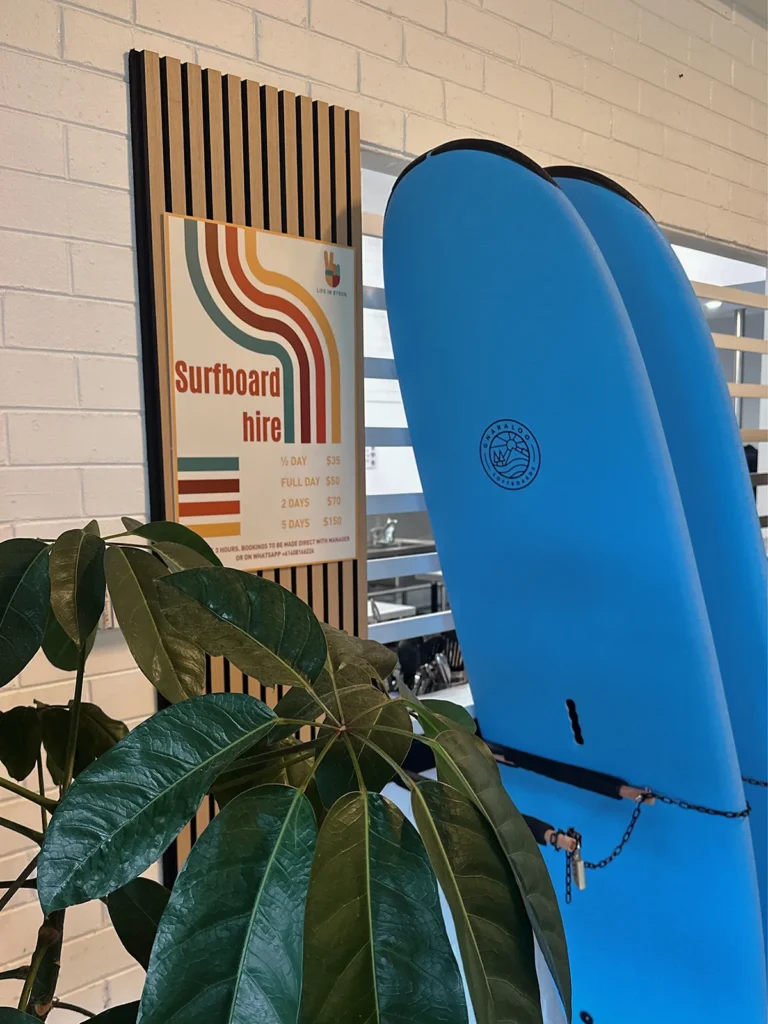 Surfboard hire